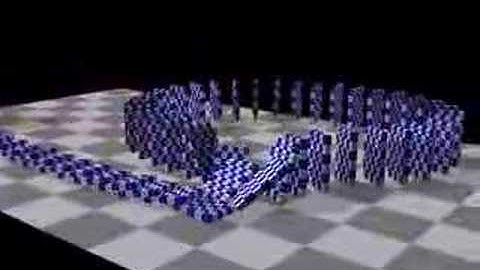 3D Domino test 00: Ligtwave 2 Blender 2 Lightwave