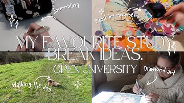 MY FAVOURITE STUDY BREAK IDEAS | OPEN UNIVERSITY