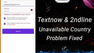Textnow Is Unavailable In Your Country | 2ndline Unavailable | 2ndline Textnow Error Problem Solve