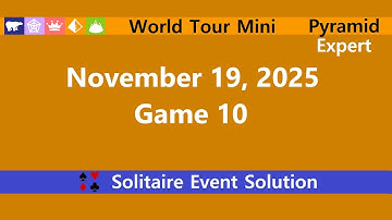 World Tour Mini Game #10 | November 19, 2025 Event | Pyramid Expert