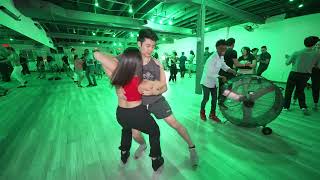 Clark and Ashley bachata social dance