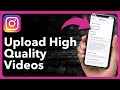 How to upload high qualitys on instagram on iphone