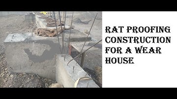 RAT Proofing construction for a wearhouse (Cantilever retaining wall )
