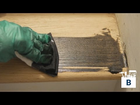 How to Refinish Wood Stairs - Staining