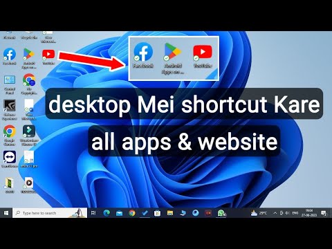 How to add the YouTube app to your desktop screen...!! Full process for creating app shortcuts on...