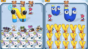 Merge Alphabet Monster Battle Vs Alphabet ABC Lore Letter Run, Number Lore, Alphabet Lore ⭐ abcdwxyz