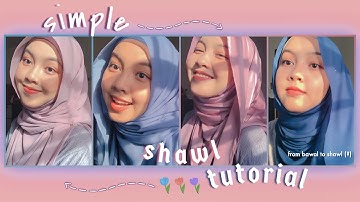 Simple Shawl Tutorial ( 4 Styles ) | Chest Covered | Intan Syafiqah