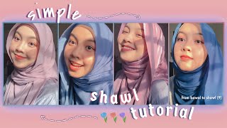 Simple Shawl Tutorial ( 4 Styles ) | Chest Covered | Intan Syafiqah