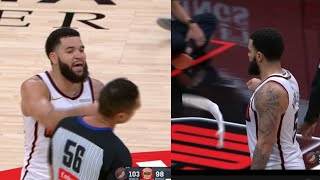 Fred VanVleet EJECTED after Inappropriate BEHAVOUR towards referee!