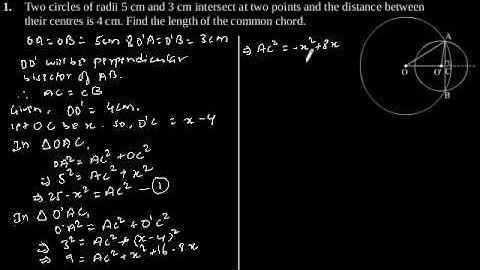 CBSE Class-9 Maths NCERT solution - Circles - Exercise 10.4 - Problem 1