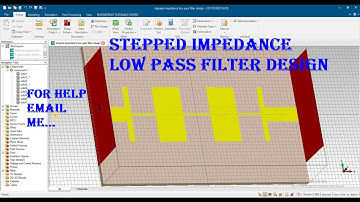 stepped impedance low pass filter design in cst