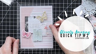 Clearly Amazing Mat Quick Tip #2 | Creating Card Arrangements