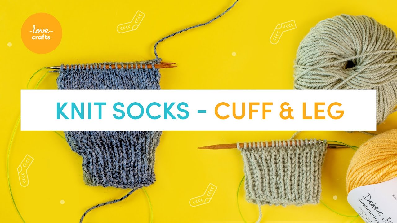 How to Knit Socks  Cuff and Leg (PART 1) #knitwithme 