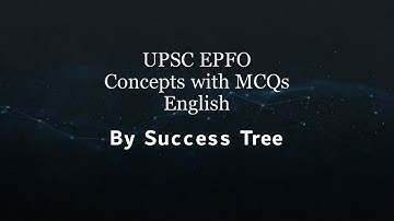 UPSC EPFO 2020 | English | Concept With MCQ