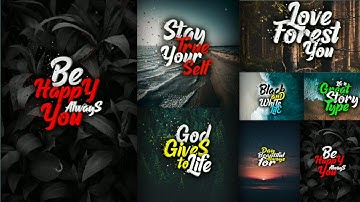 How To Make Typography Photo & Text Animation | Editing Tutorial For Mobile Pixaloop & Pixellab Apps