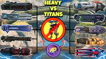 🔥 ALL HEAVY WEAPONS VS TITAN COMPARISON! || WAR ROBOTS WR ||