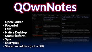 QOwnNotes  Open Source, Self Hosted, Powerful, Efficient, Notetaking stored as plain text files!