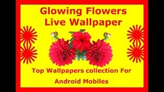 Glowing Flowers Live Wallpaper 2018|Best Android Wallpapers screenshot 4