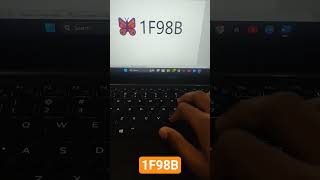BUTTERFLY EMOJI IN MS WORD , NOTEPAD etc .. UNICODE    1F98B 🦋🦋.