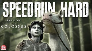 SHADOW OF THE COLOSSUS - SPEEDRUN NO HARD SEM MORRER | Troféu Demônio da Velocidade