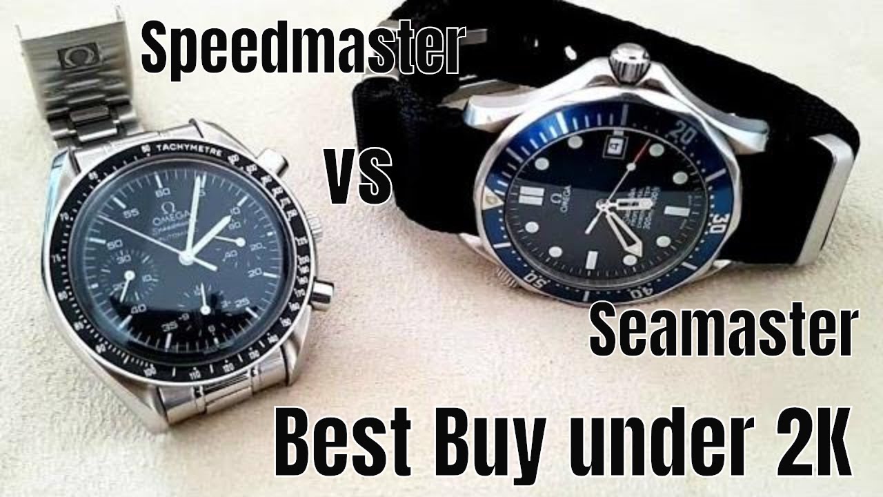 Omega Speedmaster vs Omega Seamaster 