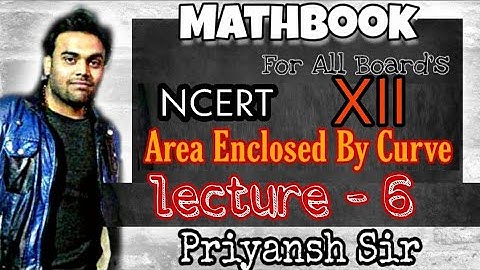 Class 12th || Area Enclosed By Curve|| Ncert Area Enclosed Between Circles | IIT JEE  Lectures