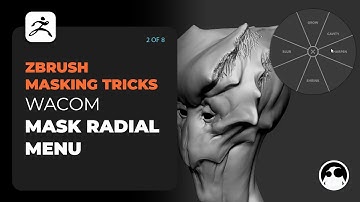 Setting up a Wacom masking radial menu for ZBrush