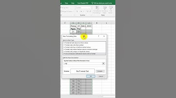 Automatically color by condition in Excel #shorts