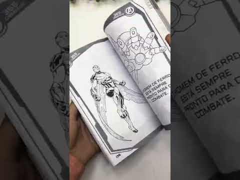 LIVRO 365 DESENHOS MARVEL VINGADORES HERÓIS