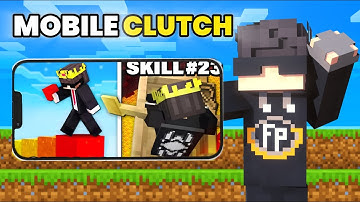 I RECREATE @senpaispider CLUTCH in MOBILE 📲 Minecraft What Happen🔥