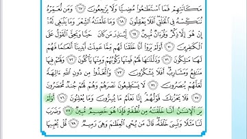 إسلامية الرابع الإعدادي/ الايات (٧٧-٨٣) من سورة يس(مكرر للحفظ)/ ص٥٧