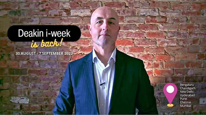 Deakin i-week | Professor Christopher Scanlon says...