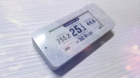 Wireless multi sensor with e-paper display | Беспроводной мульти датчик с e-paper дисплеем | DIY