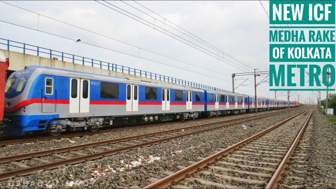 Brand New ICF-Medha Rake of Kolkata Metro arrived Kolkata - YouTube
