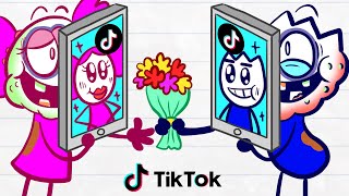 Nate Fakes Himself To Blend In Tik Tok   Animated Cartoons Characters   Animated Short Films