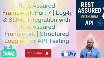 Rest Assured Framework Part 7 | Log4j & SLF4J Integration with Rest Assured Framework
