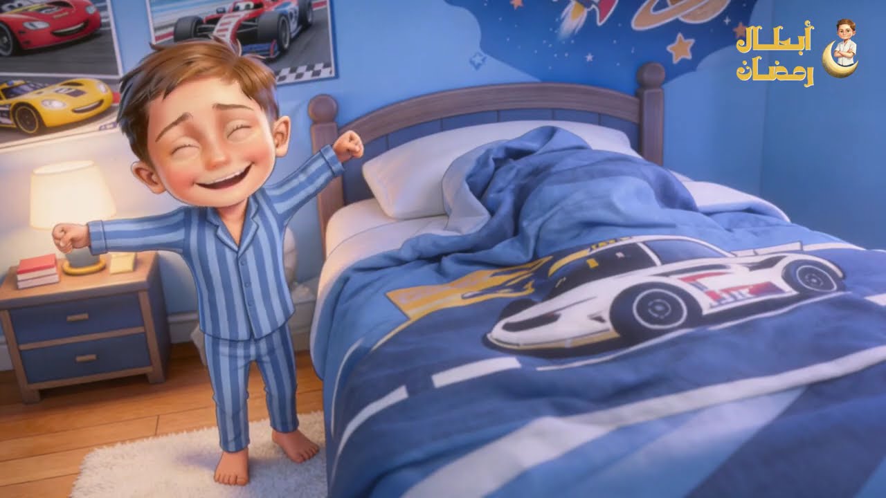 بطارية البركة — هل سيأكل آدم كثيرًا في الإفطار وينسى السحور؟ Will Adam eat too much and miss Suhoor?