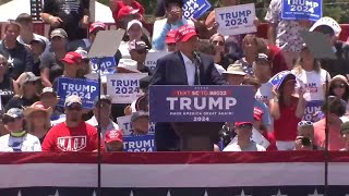 Pickens officers receive surprise call from former president Trump after rally
