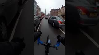 Cyclist Knocks A Car Mirror Off