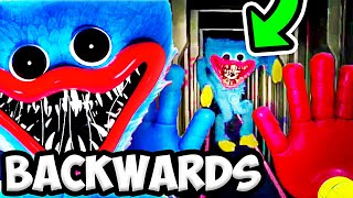 BACKWARDS CHALLENGE Huggy Wuggy Vent Chase Scene... 😱 Poppy Playtime: Chapter 1 Gameplay