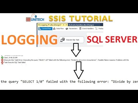 what is logging in ssis | logging to sql server table in ssis | ssis tutorial Part 57