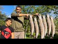 CATCHING 25 TROUT FISH AND COOKING IN TANDOOR! OUTDOOR COOKING IN THE VILLAGE