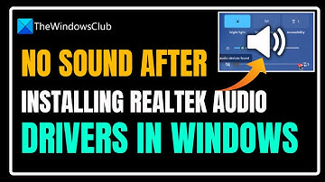 No sound after installing Realtek audio drivers in Windows 11