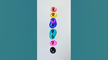 Color Mixing 69 ♥️💛💙💜💚 #colormixing #satisfying #colors #shorts