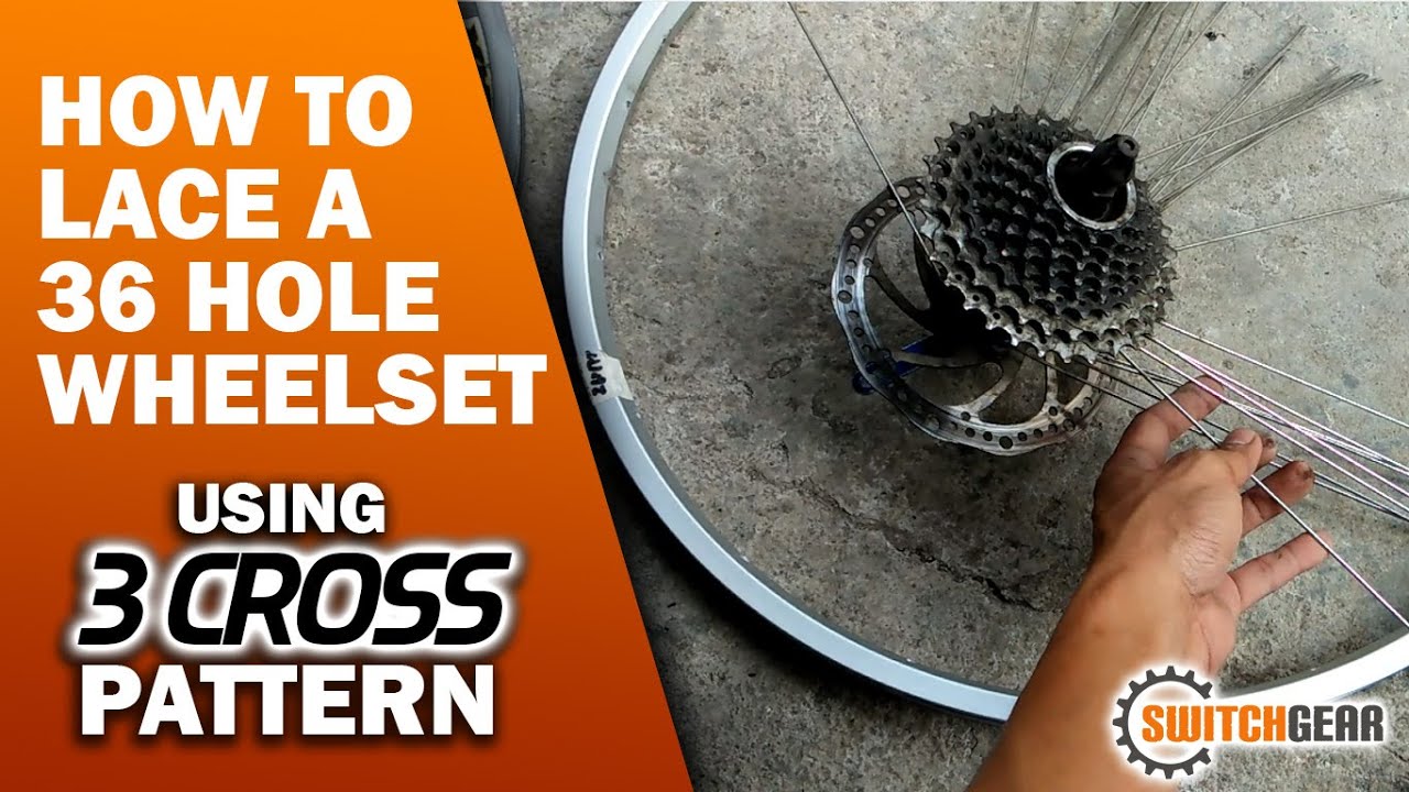 How To Lace 36 Hole Wheelset Using 3 Cross Pattern | Paano Magkabit Ng ...