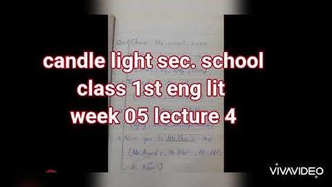Class 1 English lit lecture #4 week#5