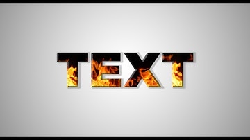 Simple Fire Text Effect Adobe Photoshop Tutorial CC 2019