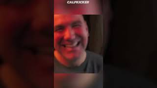 Dana White films Urijah Faber flexing in front of tinted window Profile