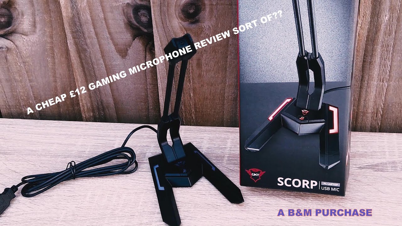 Expect it Stab Lively TRUST SCORP GXT 210 USB GAMING MICROPHONE MINI REVIEW....£12 B&M STORES  PURCHASE - YouTube