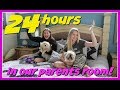 24 HOURS OVERNIGHT CHALLENGE IN OUR PARENTS BEDROOM || Taylor and Vanessa